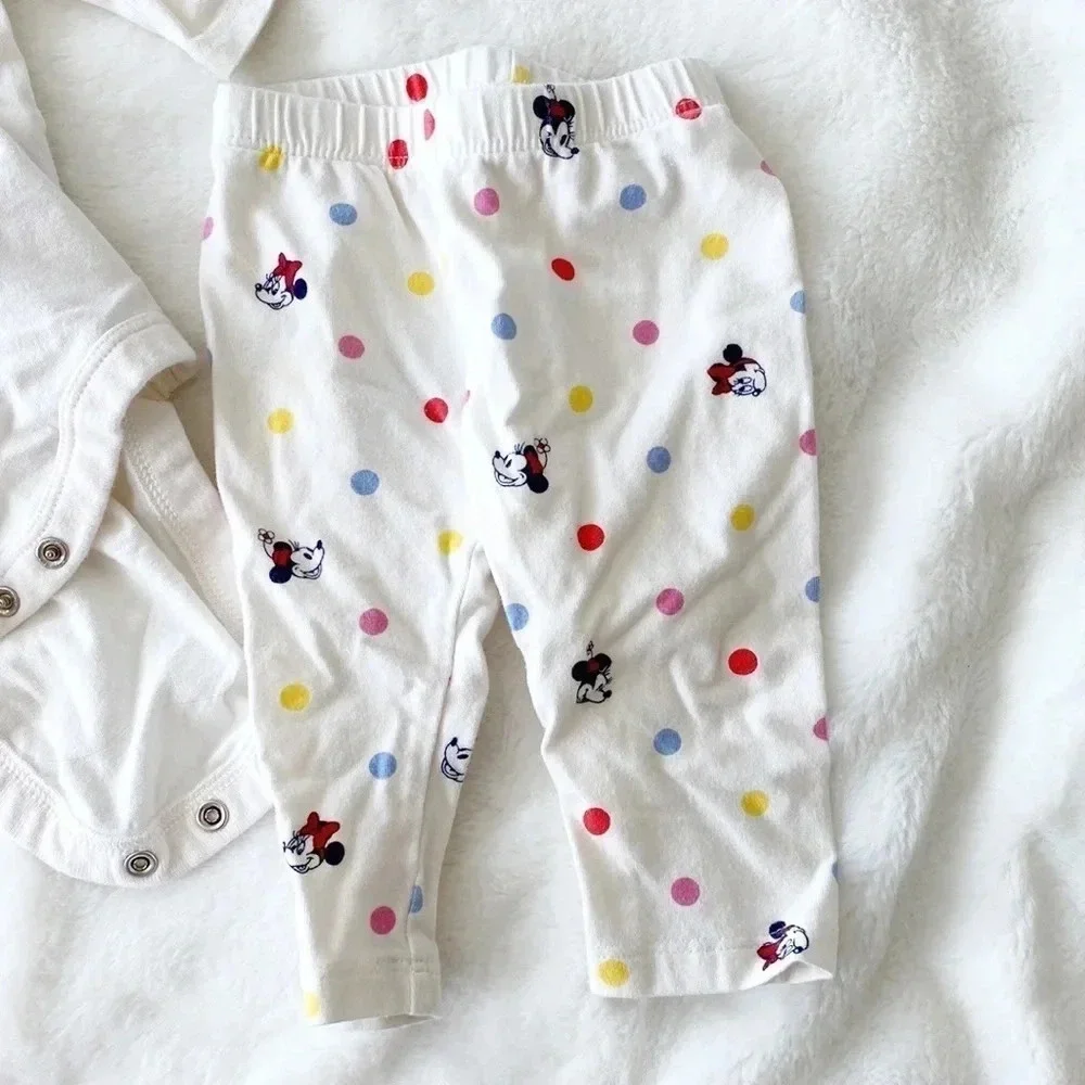 Baby gap white sweetheart Minnie Mouse Disney outfit set